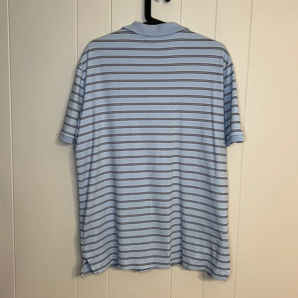 Polo Ralph Lauren Men's Classic Fit Striped‎ Polo Blue Size L